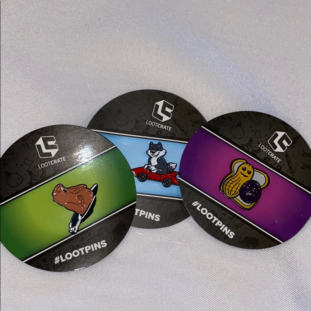 BUNDLE (3) Loot Crate Pins
